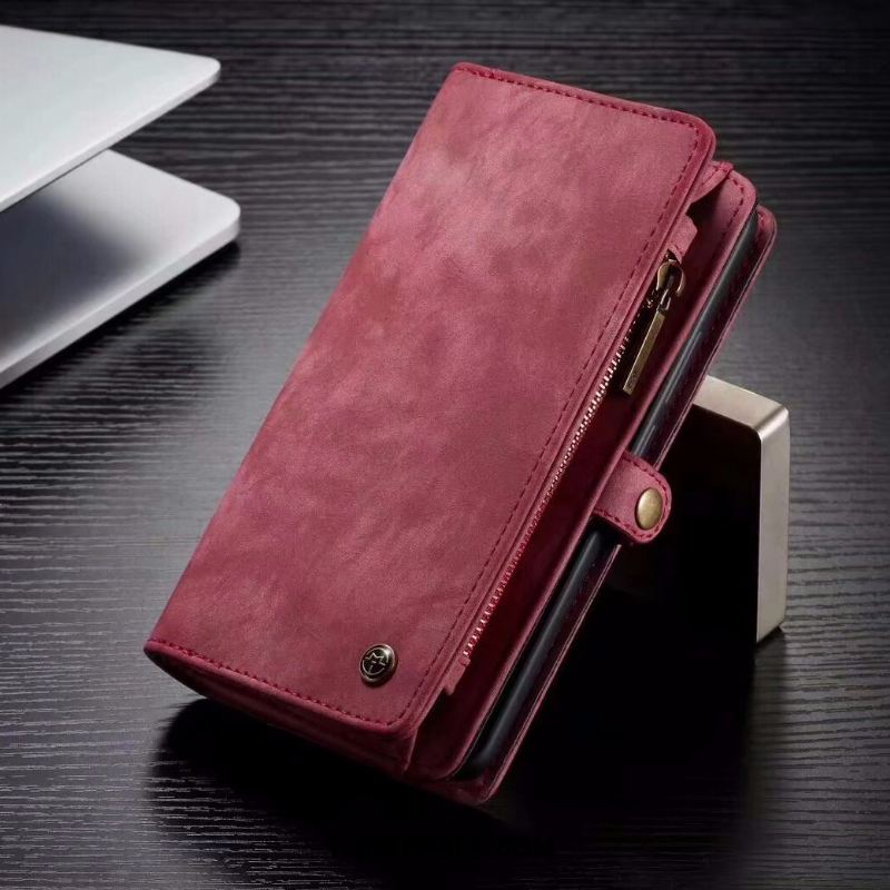 Huawei P30 Hoesje Rood Hoes Portemonnee Leren Etui Bescherming Sale