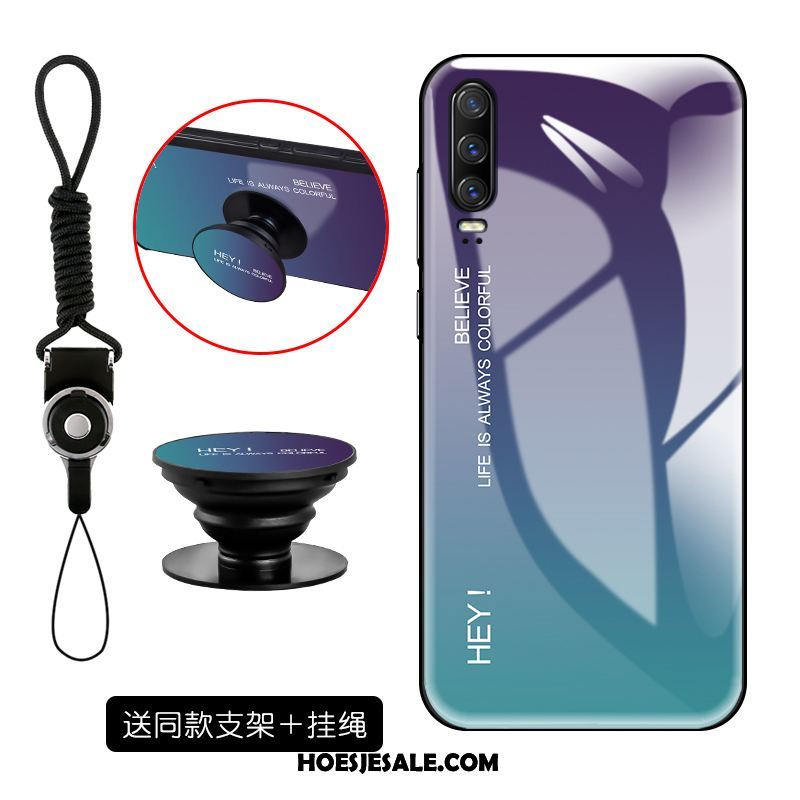 Huawei P30 Hoesje Siliconen Verloop Scheppend Hoes Mode Sale