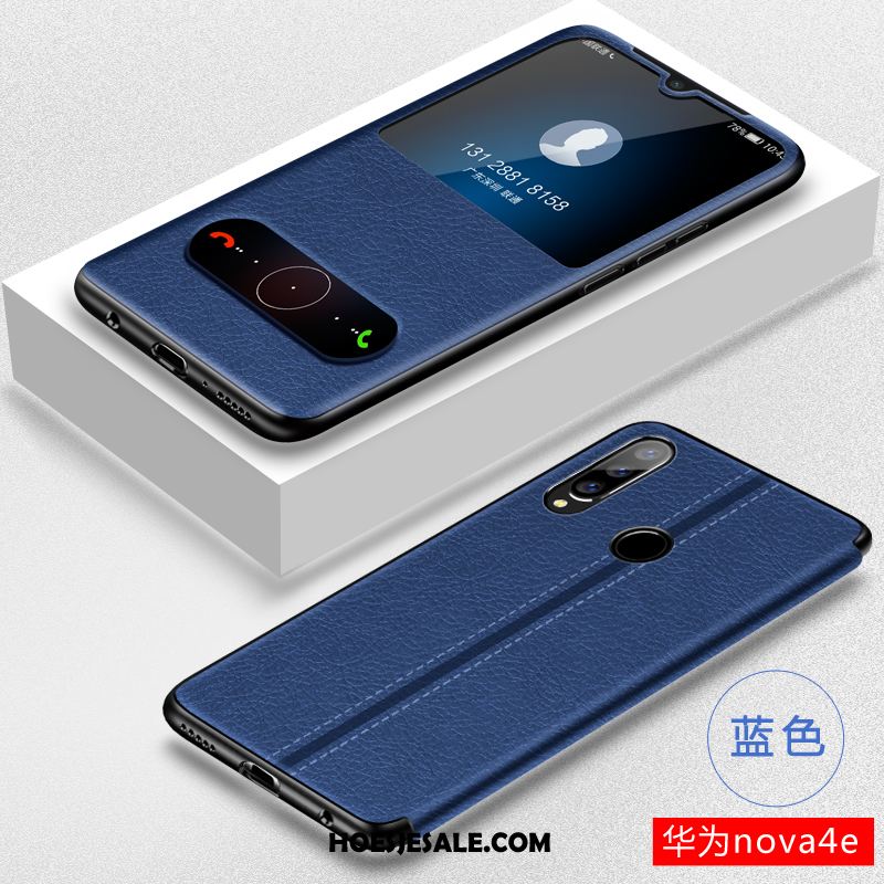 Huawei P30 Lite Hoesje Anti-fall Trend Scheppend All Inclusive Blauw Korting