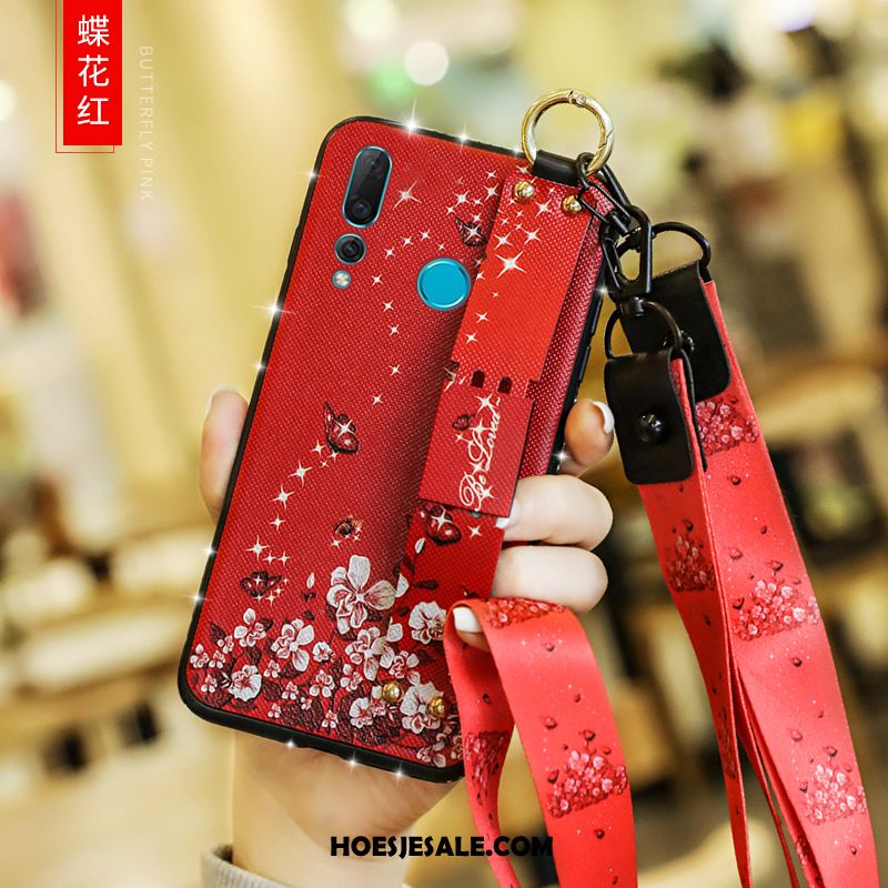 Huawei P30 Lite Hoesje Nieuw Rood Zacht Schrobben Mobiele Telefoon Winkel