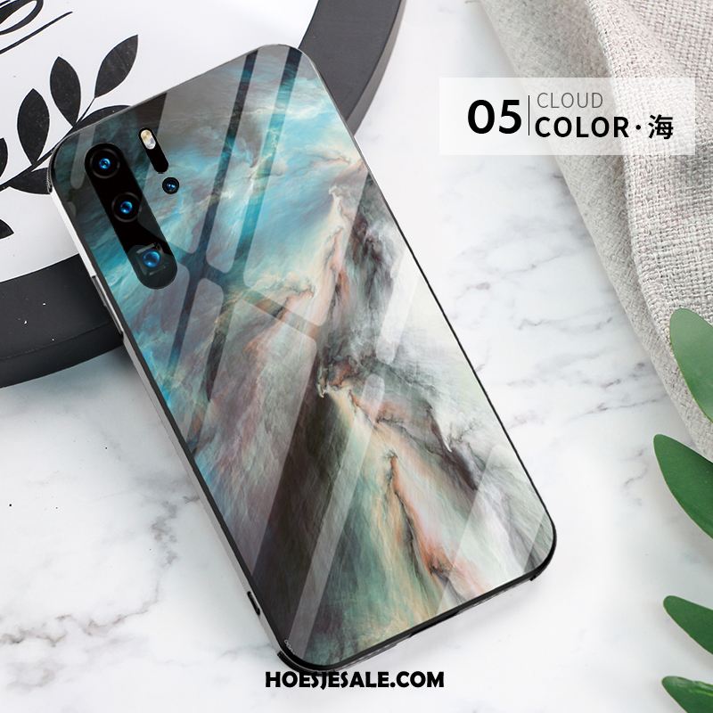 Huawei P30 Pro Hoesje Eenvoudige Anti-fall All Inclusive Dun Glas Online