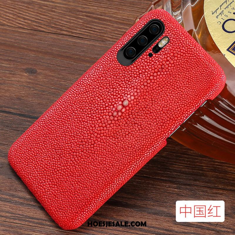 Huawei P30 Pro Hoesje Hoes Luxe Echt Leer High End Mode Korting