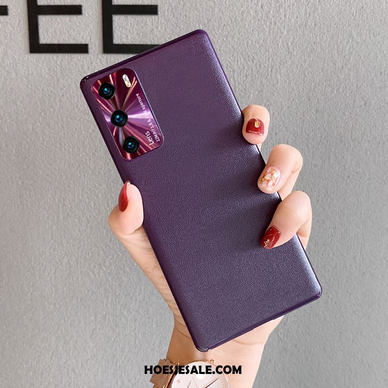 Huawei P40 Hoesje Anti-fall Leer All Inclusive Omlijsting Dun Sale