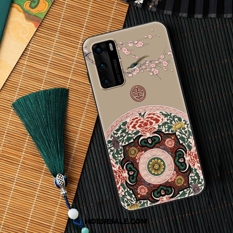 Huawei P40 Hoesje Chinese Stijl Anti-fall Dun Nieuw Mobiele Telefoon Kopen