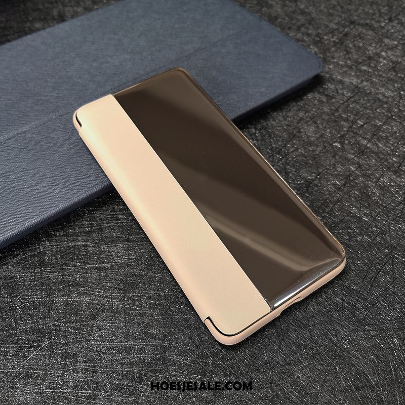 Huawei P40 Lite Hoesje Folio Eenvoudige Leren Etui Hoes Bescherming Korting