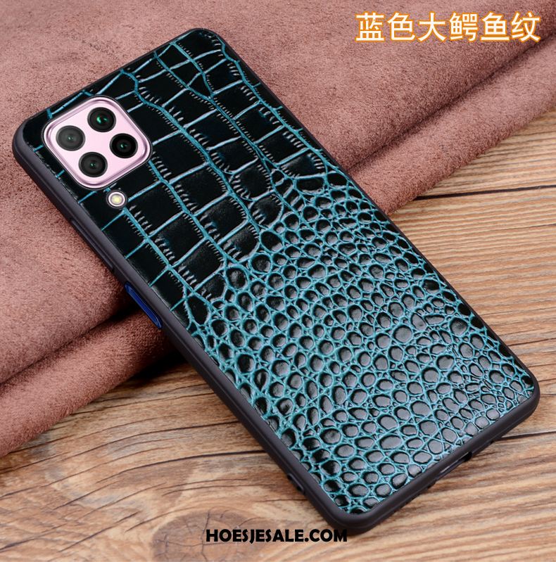 Huawei P40 Lite Hoesje Hoes Net Red Blauw Mobiele Telefoon Pas Korting