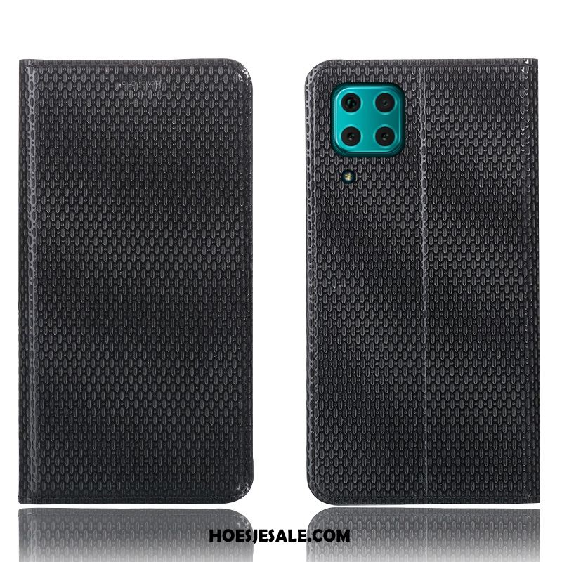 Huawei P40 Lite Hoesje Leren Etui Hoes Patroon Bescherming Mobiele Telefoon Goedkoop