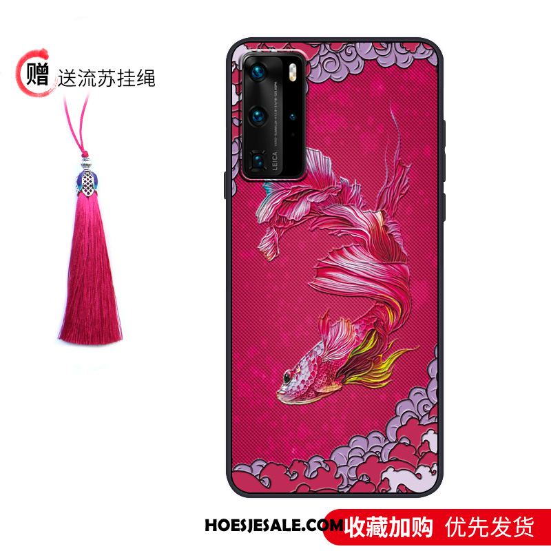 Huawei P40 Pro Hoesje Trendy Merk Bescherming Vintage Mode Paleis Sale