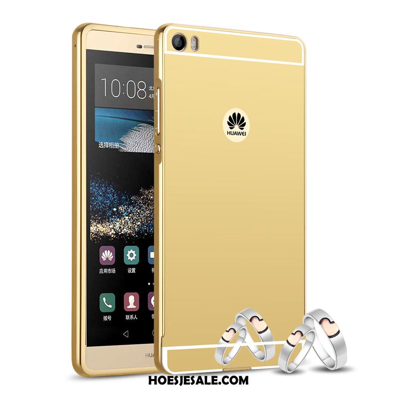 Huawei P8 Hoesje Spiegel Anti-fall Mobiele Telefoon Bescherming Goud Kopen
