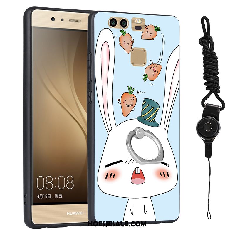 Huawei P9 Hoesje Blauw Anti-fall Hard Bescherming Reliëf Sale