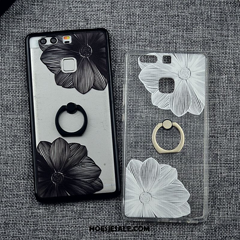 Huawei P9 Hoesje Ring Anti-fall Doorzichtig Siliconen Mobiele Telefoon Sale