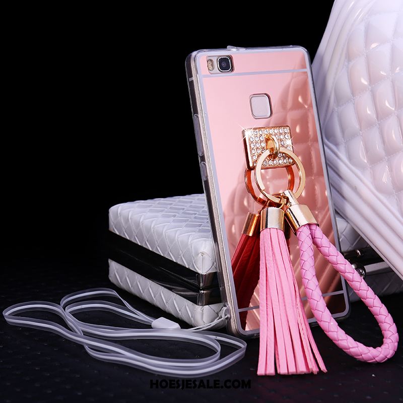 Huawei P9 Lite Hoesje Met Strass Bescherming Kwasten Roze Hoes Sale