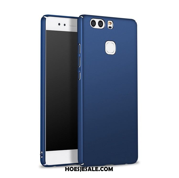 Huawei P9 Plus Hoesje Blauw Schrobben Klittenband Mobiele Telefoon Ring Korting