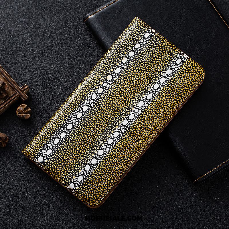 Huawei Y5 2019 Hoesje Echt Leer Anti-fall Hoes Folio Bescherming Korting