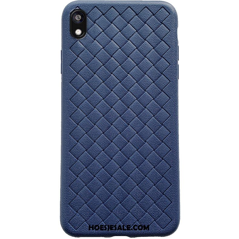 Huawei Y5 2019 Hoesje Hoes Bescherming Weven Blauw Ademend Aanbiedingen