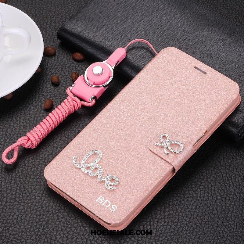Huawei Y6 2018 Hoesje Roze Mobiele Telefoon Leren Etui Populair Bescherming Aanbiedingen