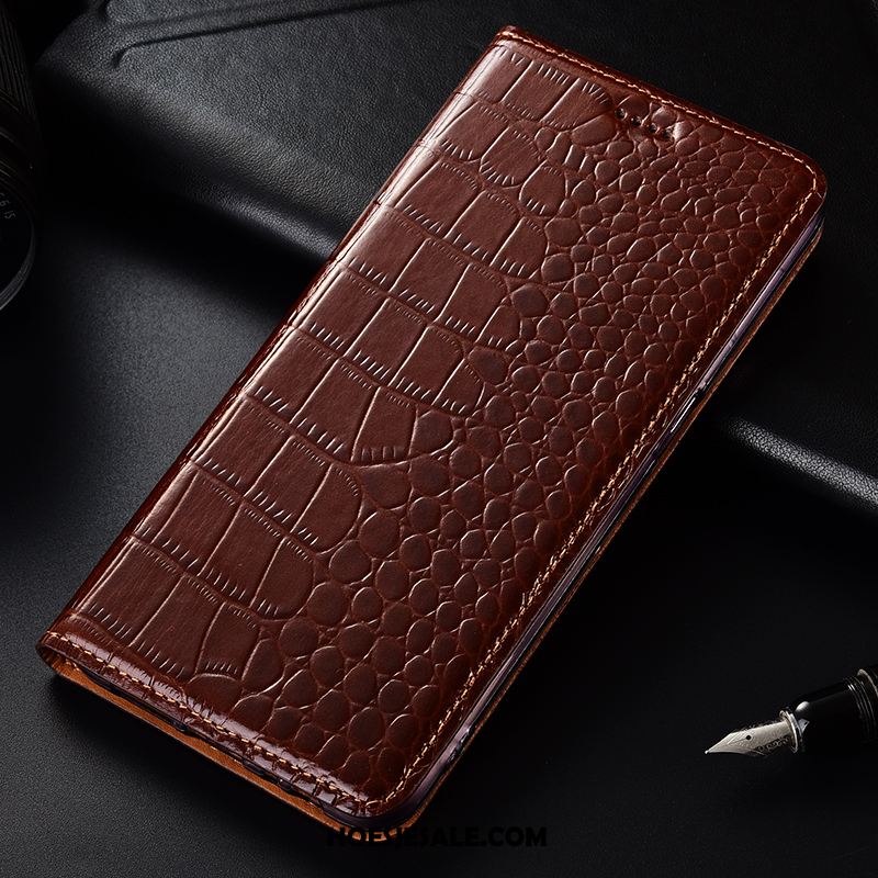 Huawei Y6 2019 Hoesje Leren Etui All Inclusive Anti-fall Echt Leer Hoes Goedkoop