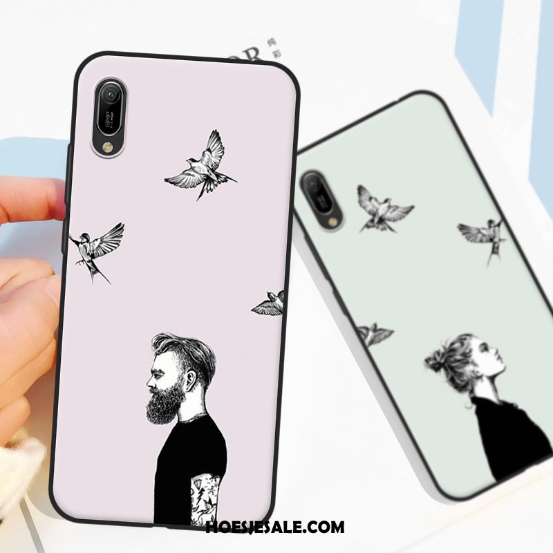 Huawei Y6 2019 Hoesje Lovers Scheppend Bescherming Hoes Schrobben Sale