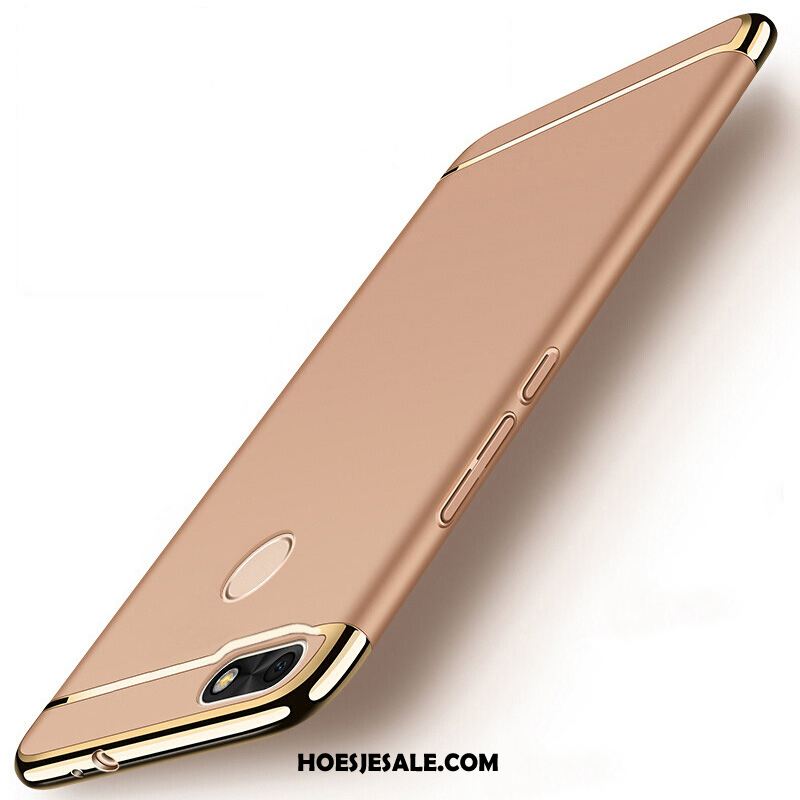 Huawei Y6 Pro 2017 Hoesje Schrobben Nieuw Hard Goud All Inclusive Kopen