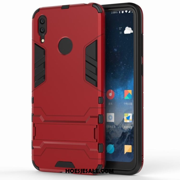 Huawei Y7 2019 Hoesje Bescherming Trend Mobiele Telefoon Rood Siliconen Goedkoop