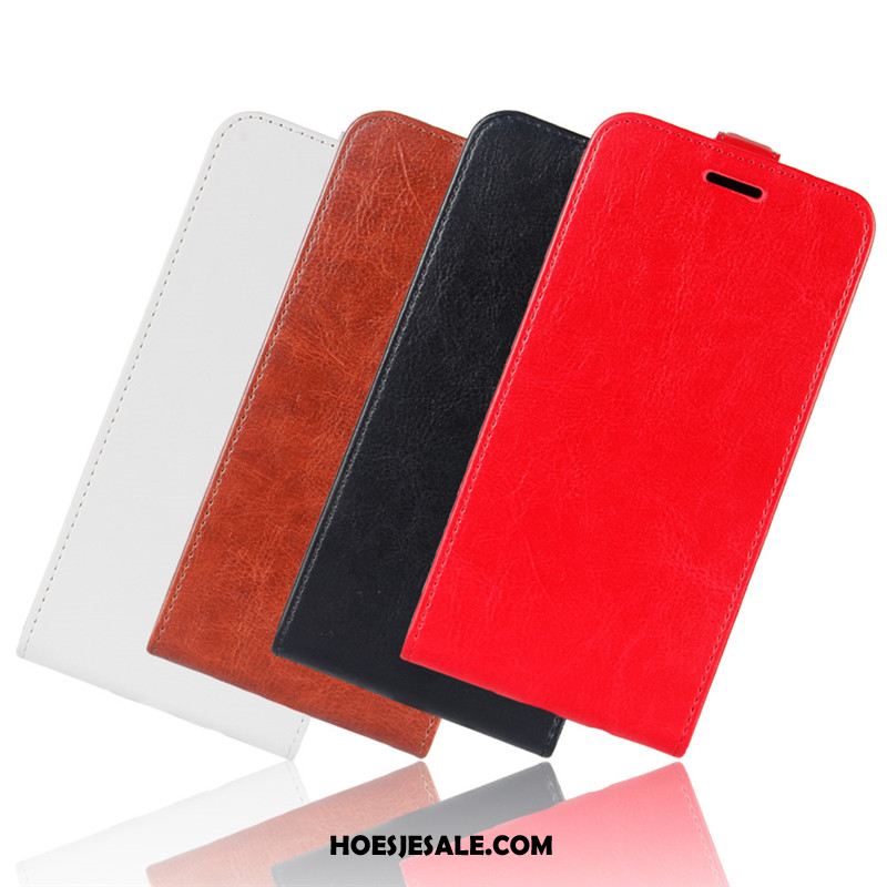 Huawei Y7 2019 Hoesje Leren Etui Mobiele Telefoon Hoes Portemonnee Rood Kopen