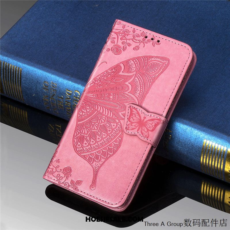 Huawei Y7 2019 Hoesje Mobiele Telefoon All Inclusive Leren Etui Roze Anti-fall Aanbiedingen