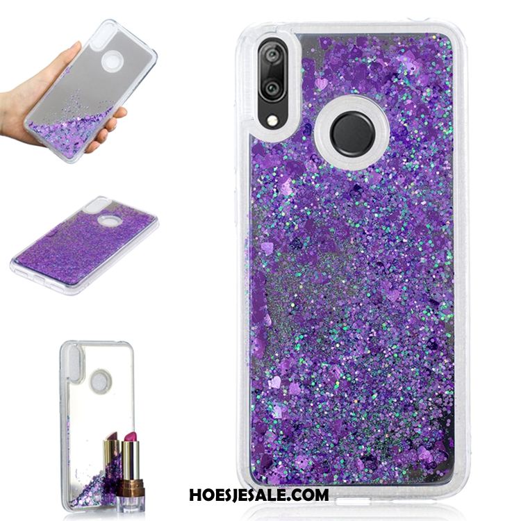 Huawei Y7 2019 Hoesje Mobiele Telefoon Drijfzand Trend Purper Sale