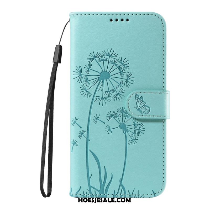 Leren Hoesje Oneplus 13r Paardenbloembandje