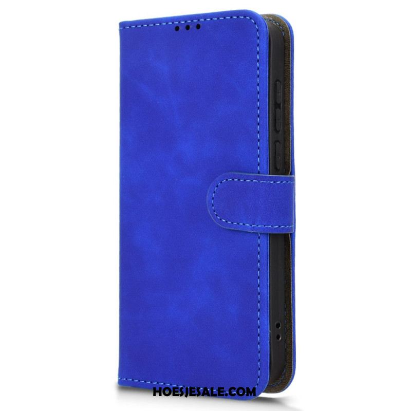 Leren Hoesje Oneplus 15 Suèdelook Bescherming Hoesje