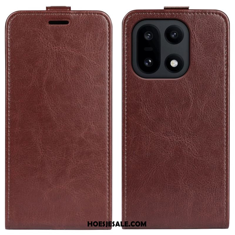 Leren Hoesje Oneplus 15 Verticale Klep Bescherming Hoesje