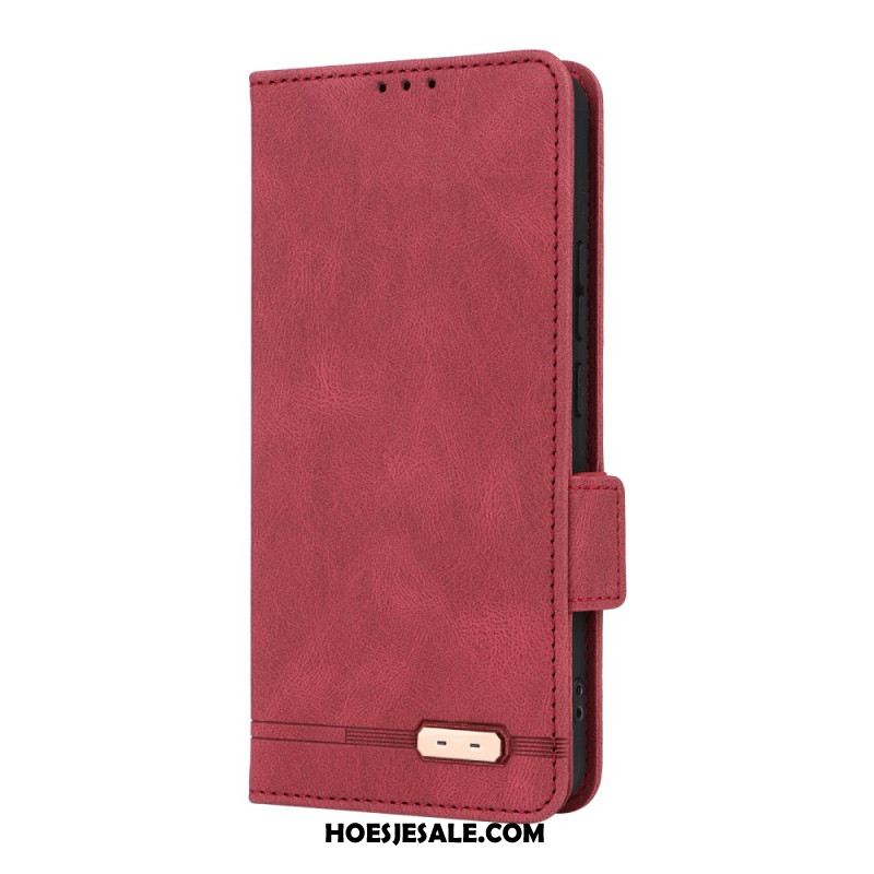 Leren Hoesje Oppo Reno 13f 4g / 5g / 13 Fs 5g Retro Design Bescherming Hoesje