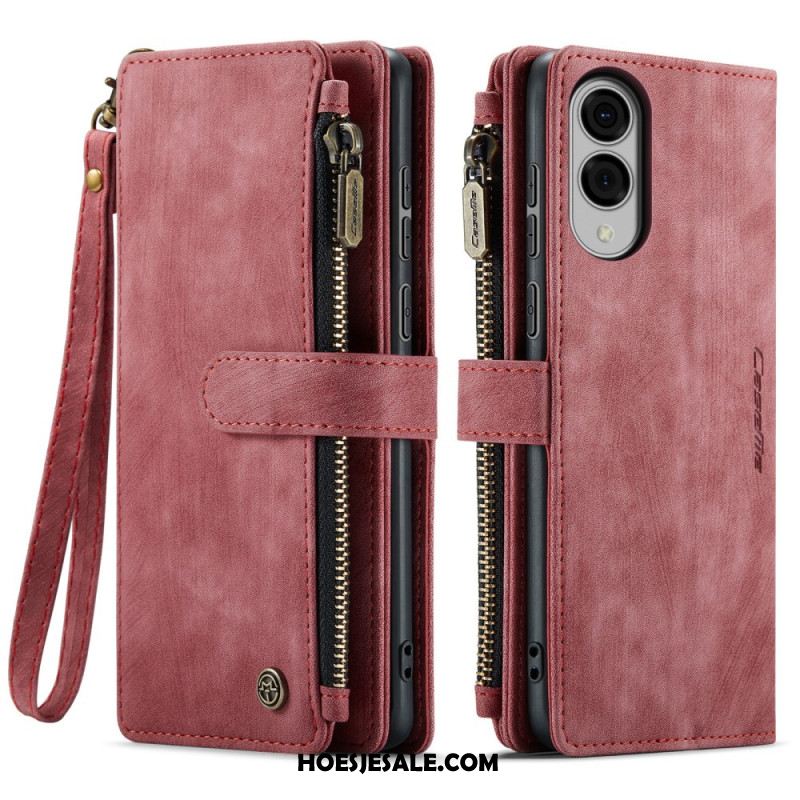 Leren Hoesje Samsung Galaxy S25 5g Edge Caseme Portemonnee