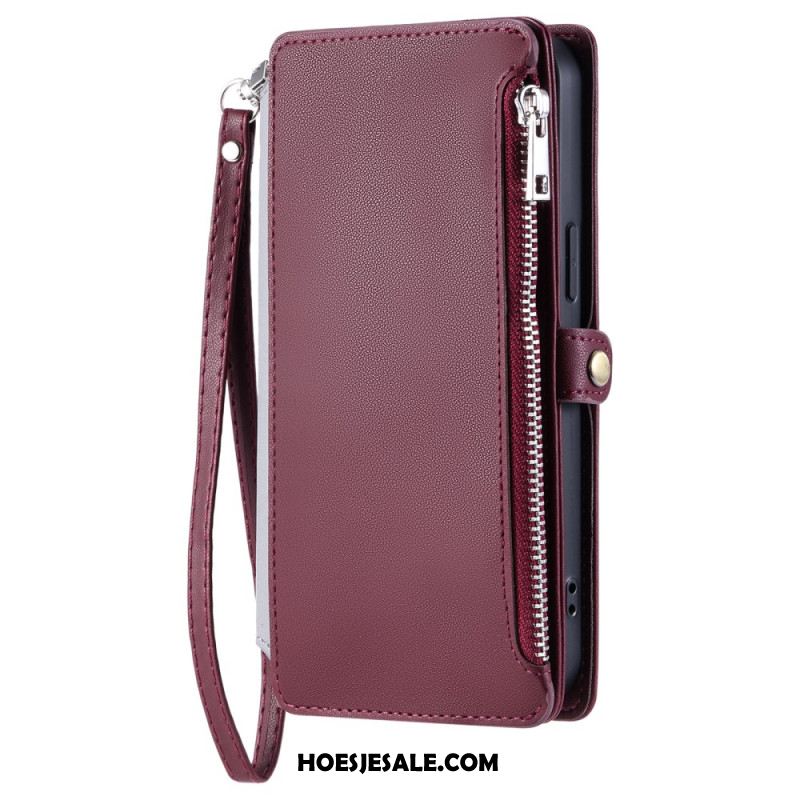 Leren Hoesje Samsung Galaxy S25 5g Edge Ergonomische Polsband