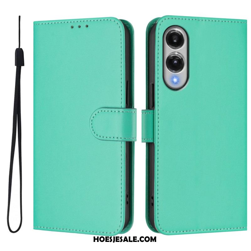 Leren Hoesje Samsung Galaxy S25 5g Edge Monochroom