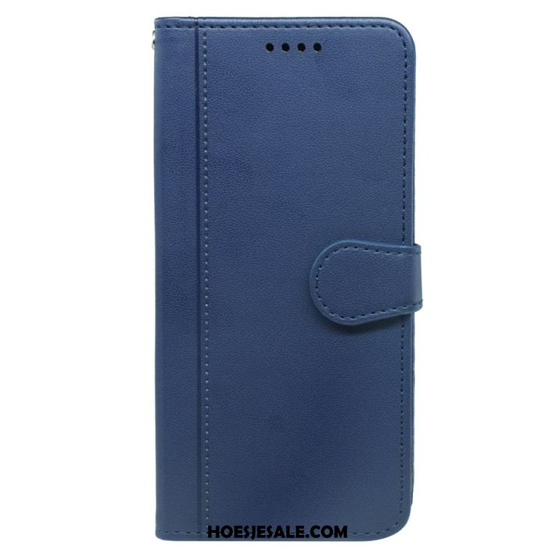 Leren Hoesje Samsung Galaxy S25 5g Vintage Stijl Bescherming Hoesje