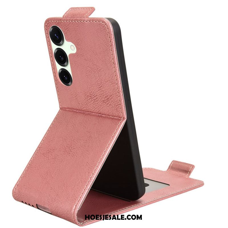 Leren Hoesje Samsung Galaxy S25 Fe Verticaal Design Bescherming Hoesje