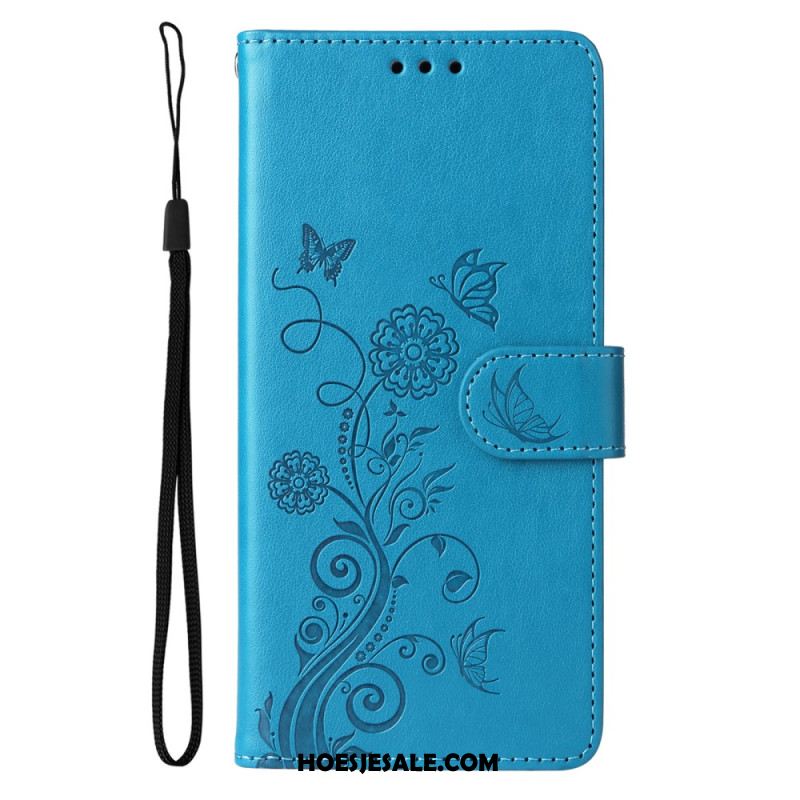 Leren Hoesje Samsung Galaxy S25 Plus 5g Kleine Bloemen Bescherming Hoesje