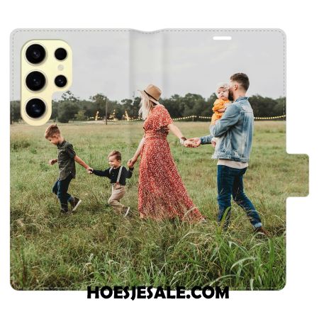 Leren Hoesje Samsung Galaxy S25 Ultra 5g Creatief Bescherming Hoesje