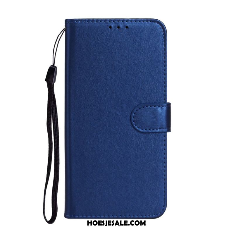 Leren Hoesje Samsung Galaxy S25 Ultra 5g Effen Kunstleer