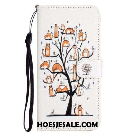 Leren Hoesje Samsung Galaxy S26 Katten En Boom Bescherming Hoesje