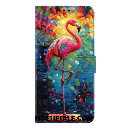 Leren Hoesje Samsung Galaxy S26 Plus Kunstflamingo Bescherming Hoesje