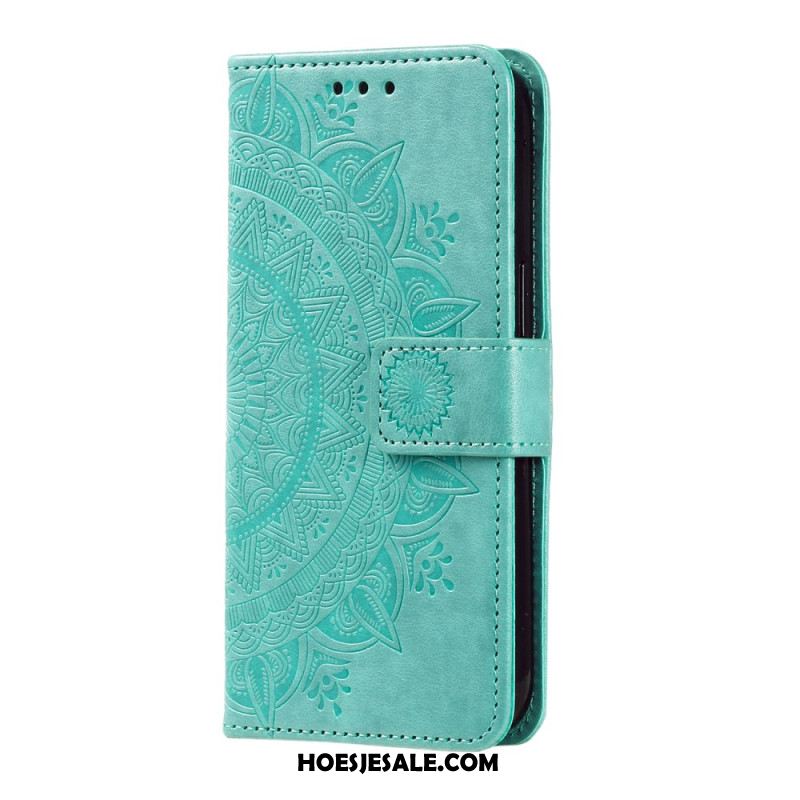 Leren Hoesje Samsung Galaxy S26 Plus Mandala Zon Bescherming Hoesje