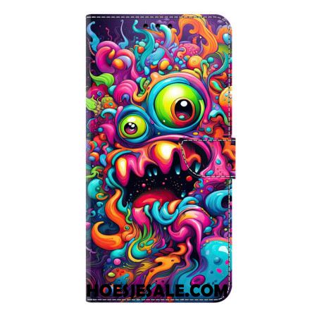 Leren Hoesje Samsung Galaxy S26 Plus Qilin Graffitimotief Bescherming Hoesje