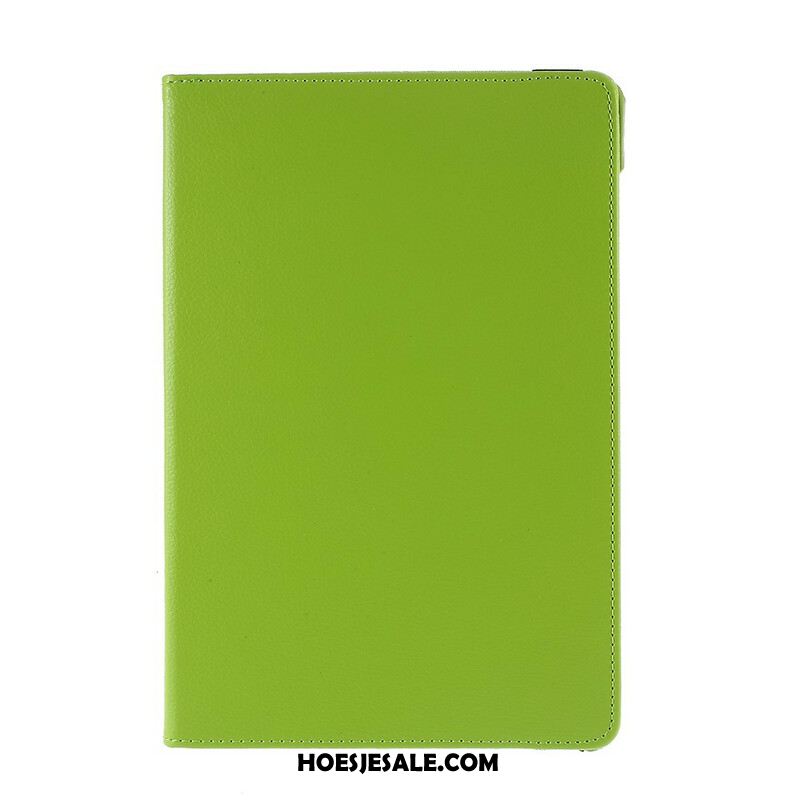 Leren Hoesje Samsung Galaxy Tab S10 Fe Draaibare Kunstleren Lychee Bescherming Hoesje