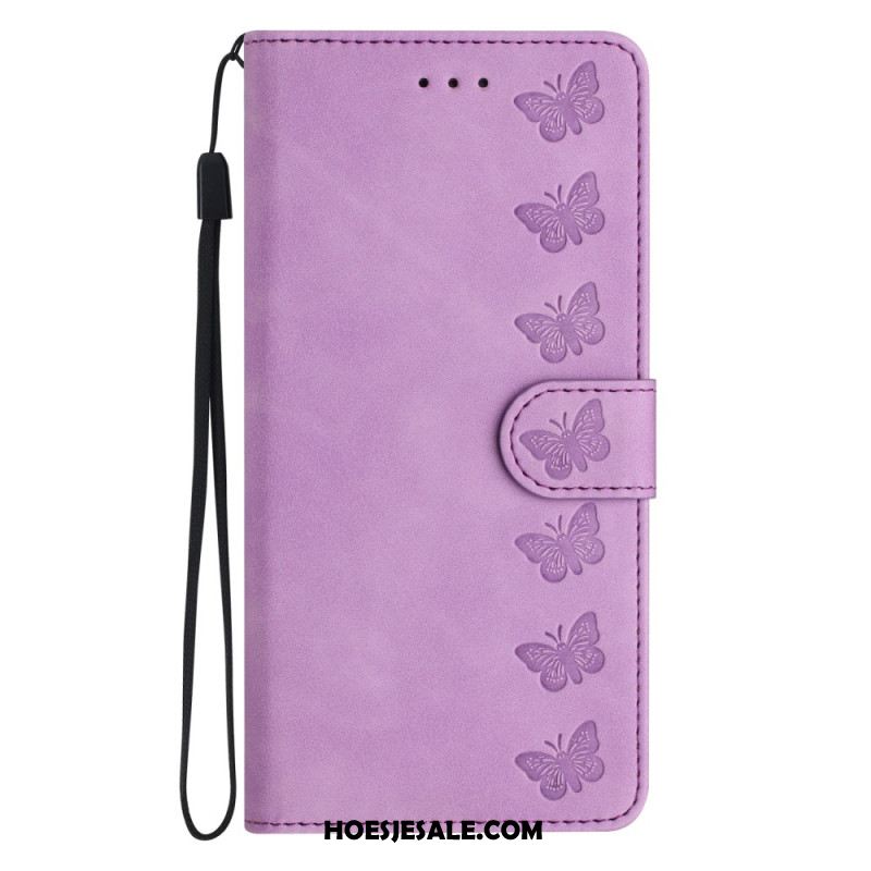 Leren Hoesje Voor Oneplus Nord 4 Vlinderrand