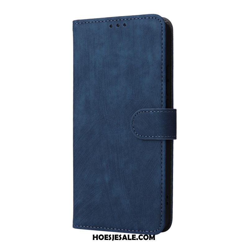 Leren Hoesje Voor Oppo Reno 14 5g Rfid-bescherming Suède-look