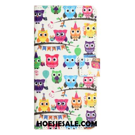 Leren Hoesje Voor Samsung Galaxy A17 4g / 5g Uilenstam