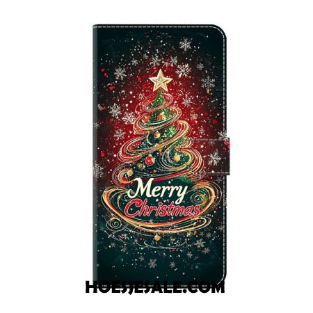 Leren Hoesje Voor Samsung Galaxy S26 Kerstboom