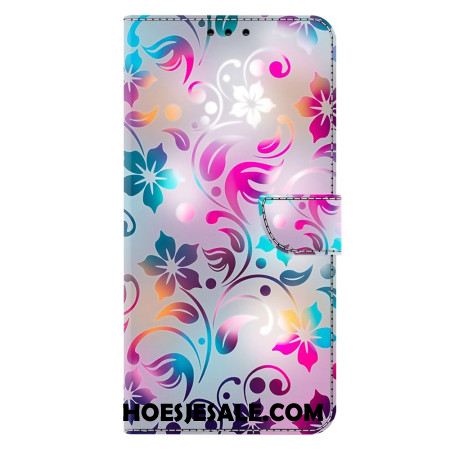 Leren Hoesje Voor Samsung Galaxy S26 Plus Handgemaakte Bloemen