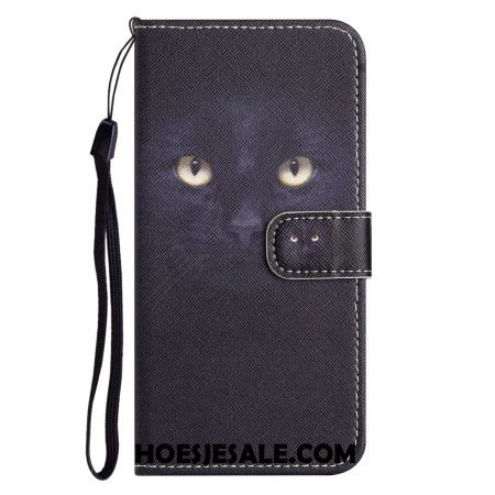 Leren Hoesje Voor Samsung Galaxy S26 Plus Zwarte Kat